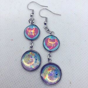 New Drop!!!! Holographic Care Bears Earrings